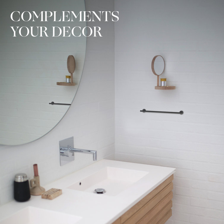 Matte Black Stainless Steel 14'' Wall Mounted Towel Bar