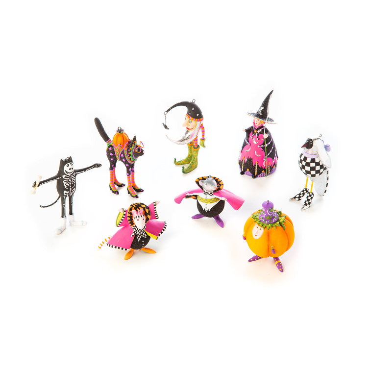 Handmade Spooky Halloween Resin Figurine Set for Kids