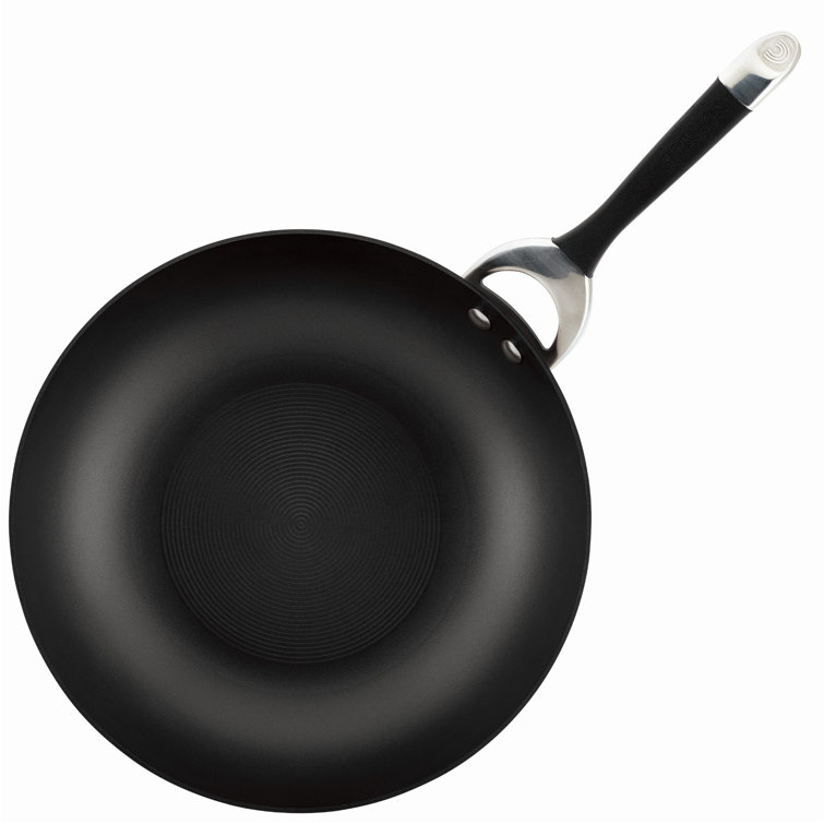 Circulon Symmetry 12" Black Hard-Anodized Nonstick Pan with Lid