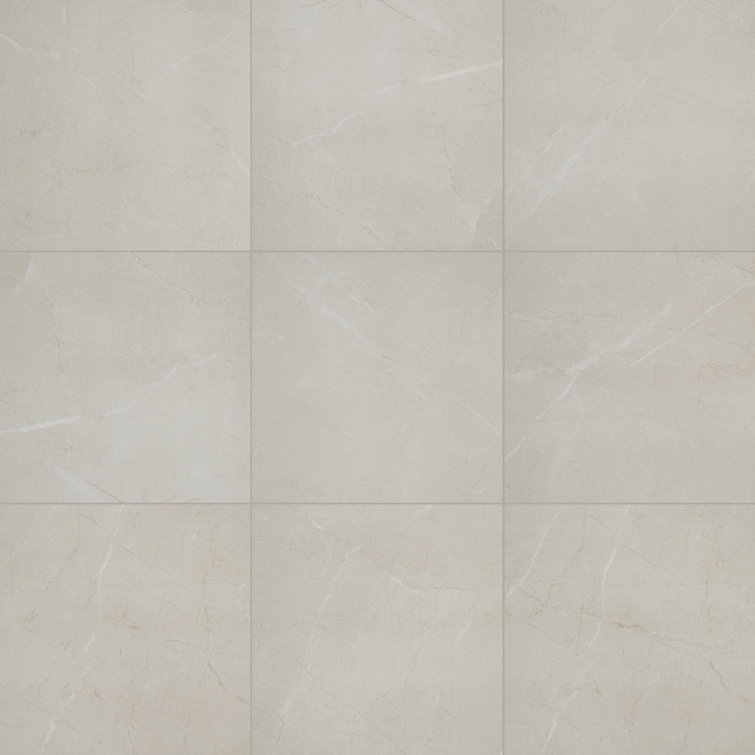 Elegant Beige 12" x 12" Matte Porcelain Square Tile