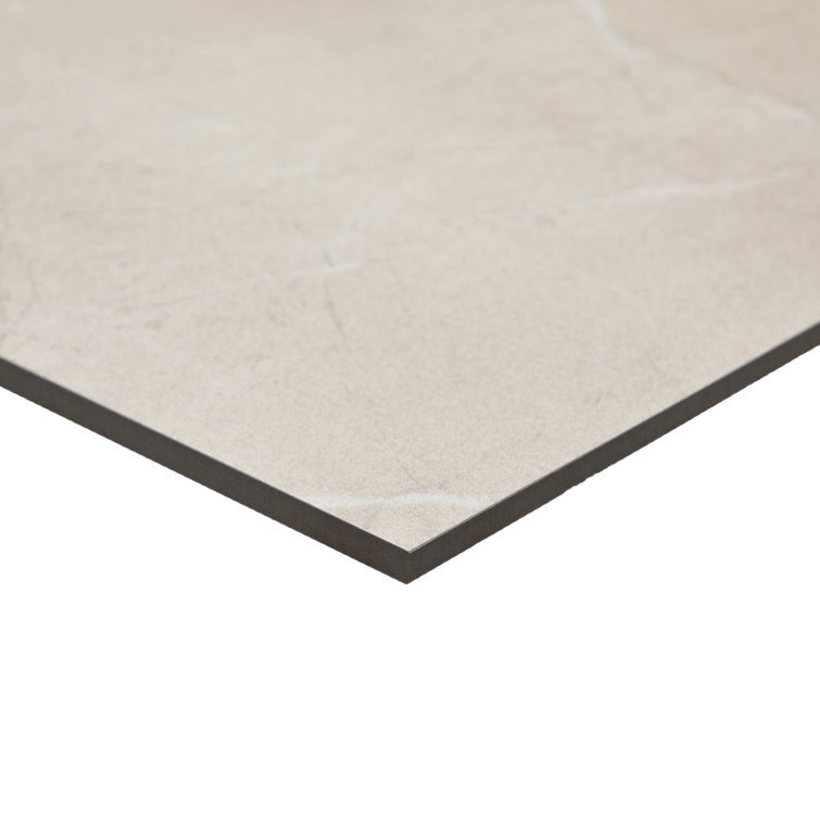 Elegant Beige 12" x 12" Matte Porcelain Square Tile