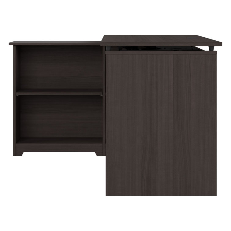 Heather Gray Adjustable Height Standing Writing Table with Shelves