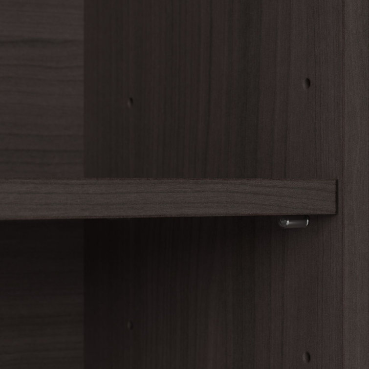 Heather Gray Adjustable Height Standing Writing Table with Shelves