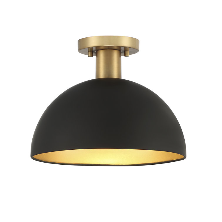 Darrah Single Light Metal Semi Flush Mount