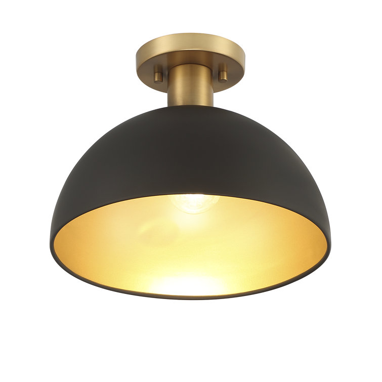 Darrah Single Light Metal Semi Flush Mount
