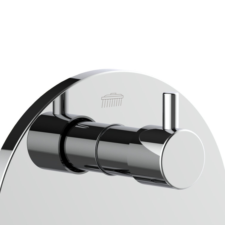 Chrome Two-Way Pressure Balance Shower Valve with Trim Kit