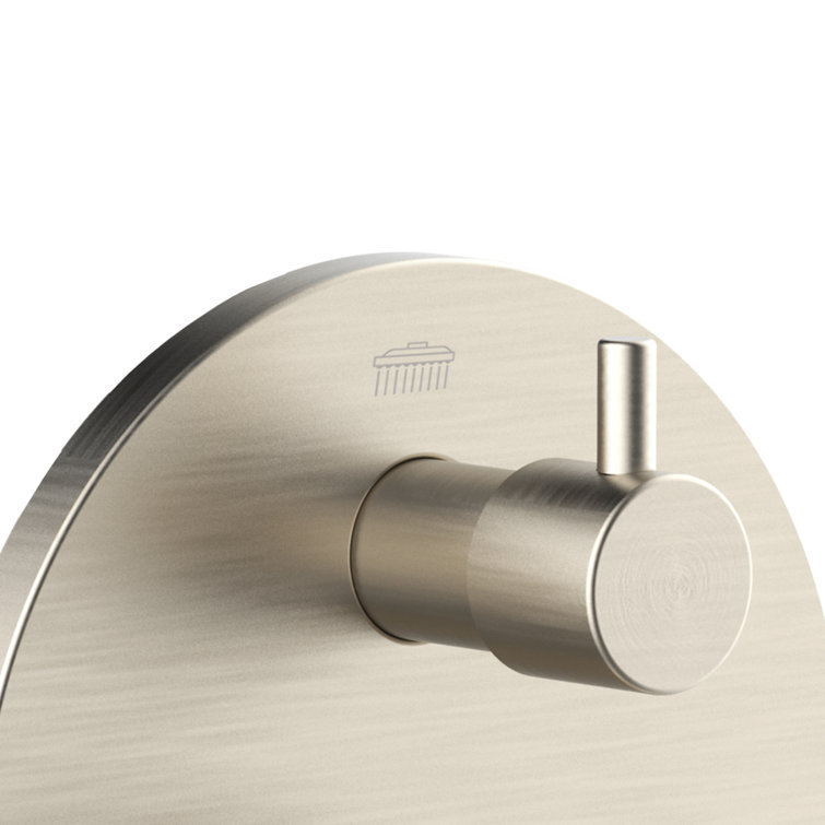 Brushed Nickel 2-Way Diverter Valve and Trim Kit