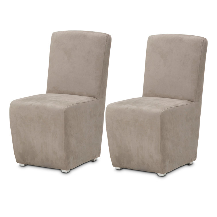 Menlo Station Light Oak Upholstered Parsons Side Chair