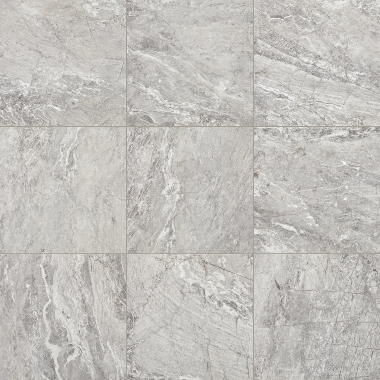 Eternal Gray 12" x 12" Porcelain Marble Look Floor & Wall Tile