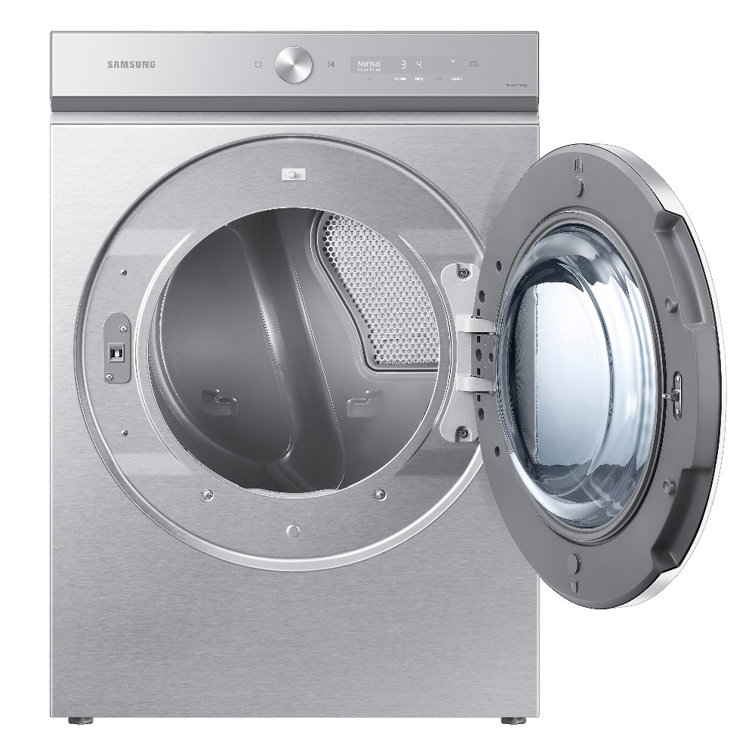 Silver Steel 7.6 cu. ft. Smart Electric Dryer with AI Optimal Dry