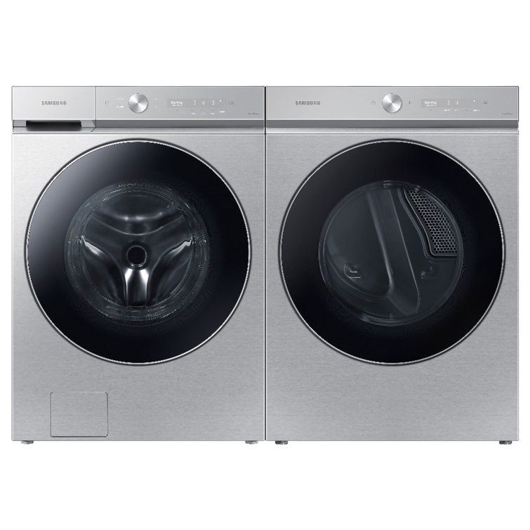 Silver Steel 7.6 cu. ft. Smart Electric Dryer with AI Optimal Dry