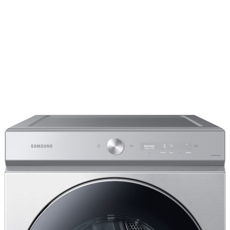 Silver Steel 7.6 cu. ft. Smart Electric Dryer with AI Optimal Dry