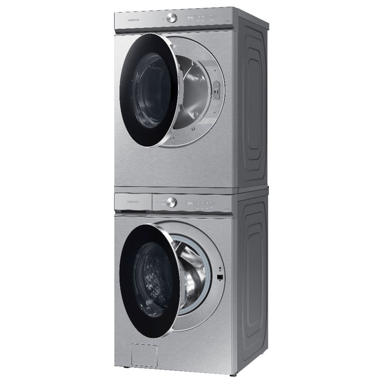 Silver Steel 7.6 cu. ft. Smart Electric Dryer with AI Optimal Dry