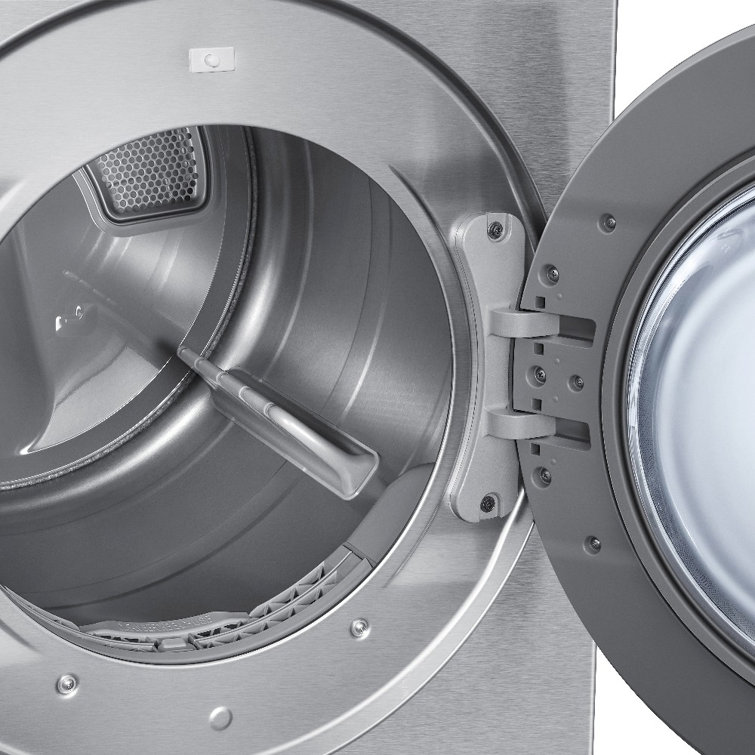 Silver Steel 7.6 cu. ft. Smart Electric Dryer with AI Optimal Dry