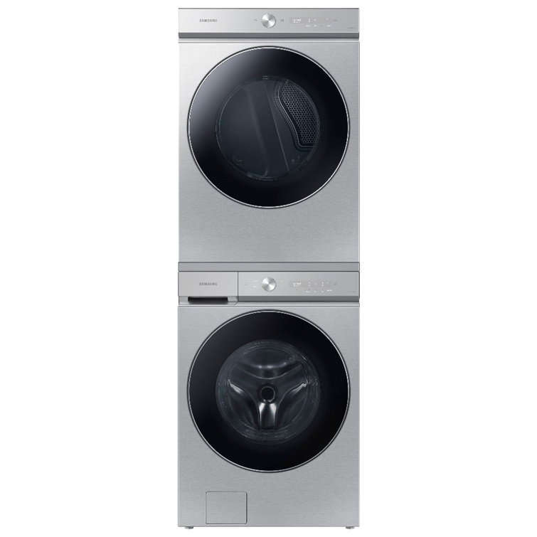 Silver Steel 7.6 cu. ft. Smart Electric Dryer with AI Optimal Dry