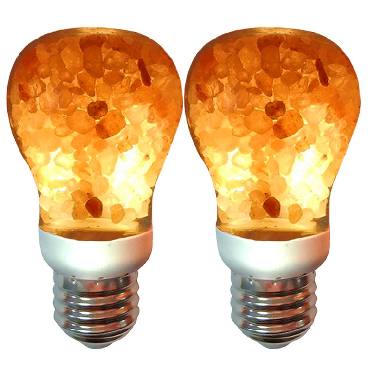 Amber Himalayan Salt Dimmable Decorative Light Bulb Set