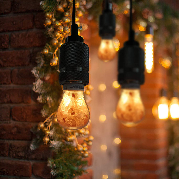 Amber Himalayan Salt Dimmable Decorative Light Bulb Set