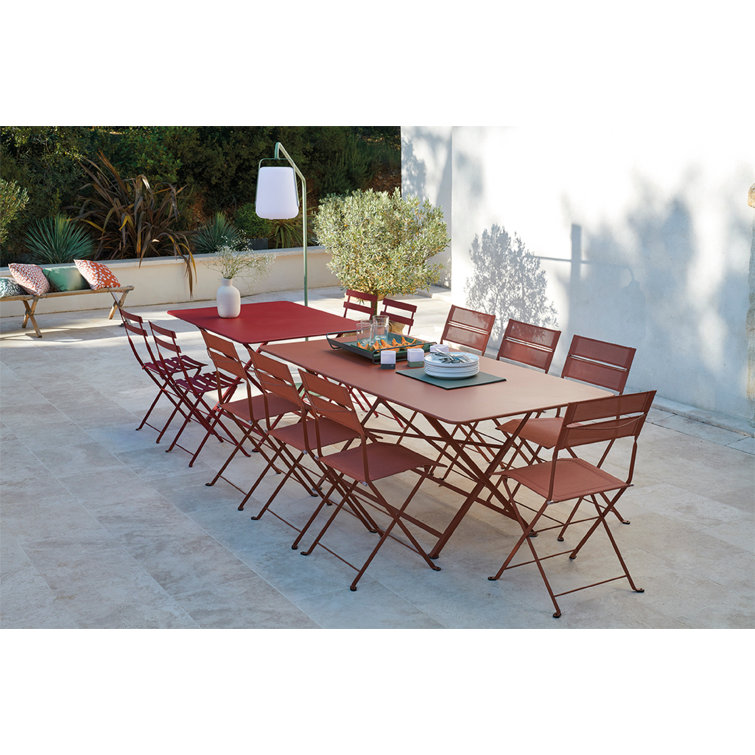Gingerbread Steel Foldable Bistro Chair Set