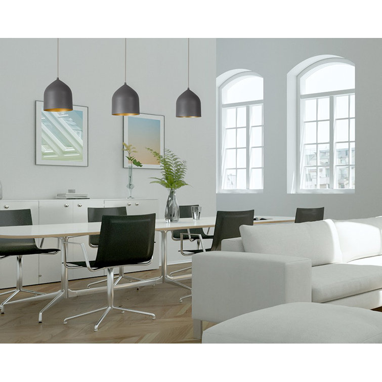 Helena Smooth Spun 9'' White/Silver Aluminum LED Pendant