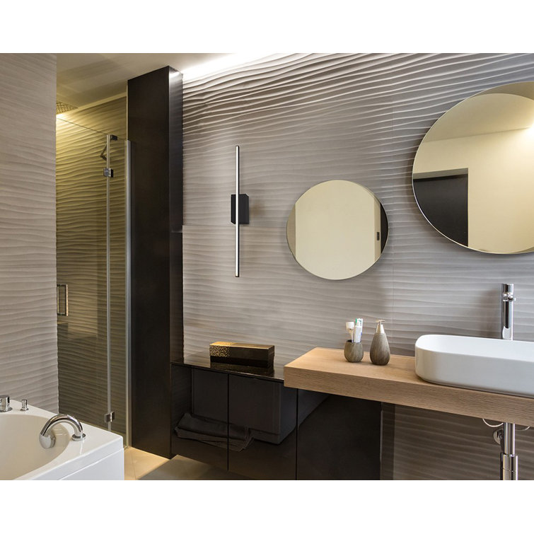 White Aluminum 24'' Dimmable LED Wall Sconce