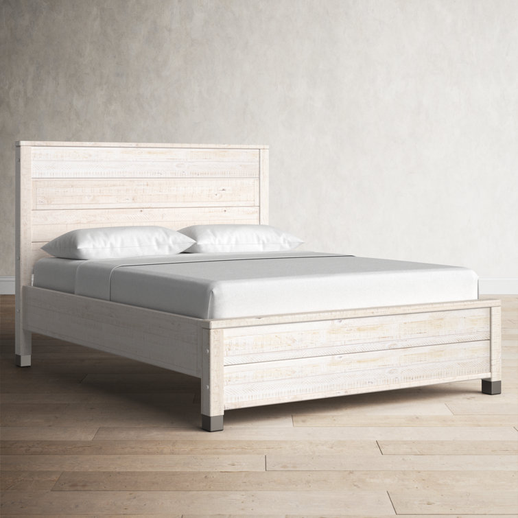 Baja Pine Wood King Platform Bed with Solid Wood Frame
