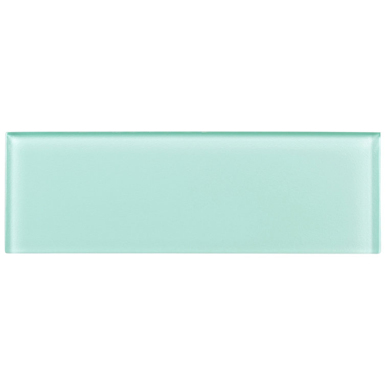 Enchant-Elle 4" x 12" Matte Blue Glass Subway Tile