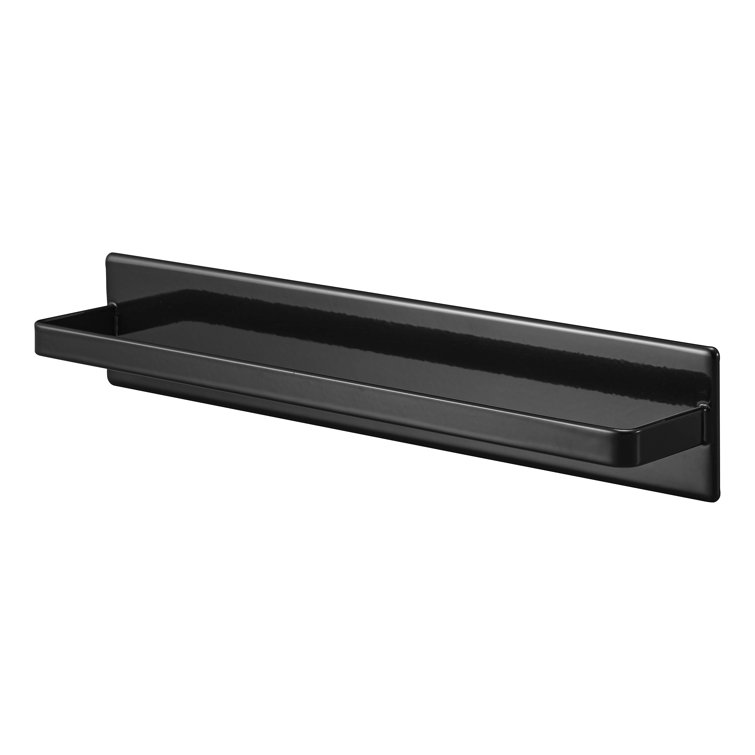 Black Steel Wall Mounted Magnetic Kitchen Towel Rack