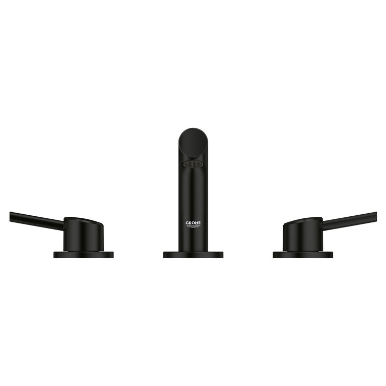 Concetto Matte Black 2-Handle Widespread Bathroom Faucet