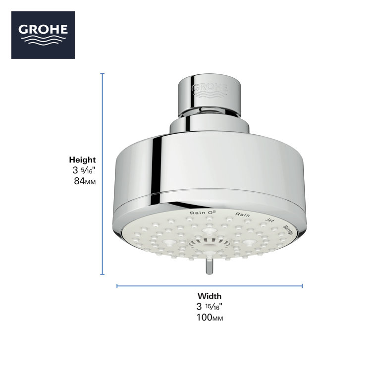 Chrome Multi-Head Adjustable Height Shower System