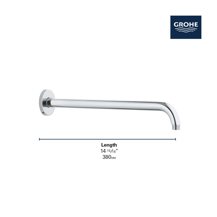 Matte Black Wall Mounted Rain Shower Arm