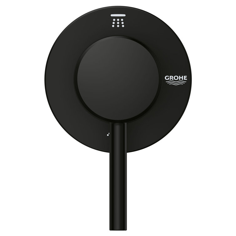 Matte Black Wall-Mounted 2-Way Diverter Trim