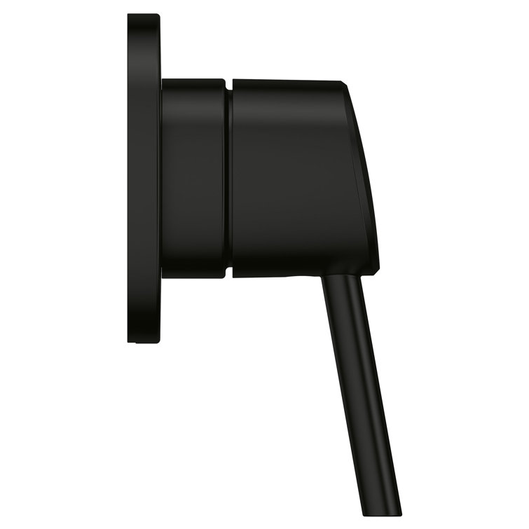 Matte Black Wall-Mounted 2-Way Diverter Trim