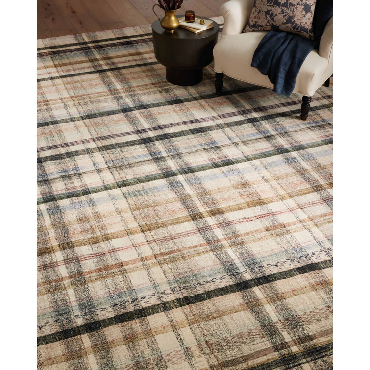 Humphrey Ivory Multi Stripe Wool Synthetic Rug 8'3" x 11'3"