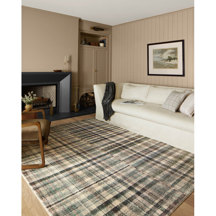 Humphrey Forest Multi Plaid 7'3" x 9'3" Polyester Area Rug