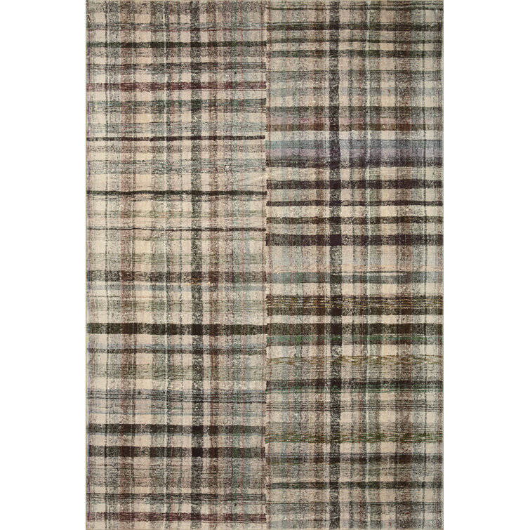 Humphrey Forest Multi Plaid 7'3" x 9'3" Polyester Area Rug