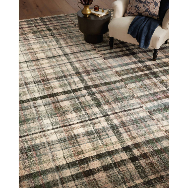 Humphrey Forest Multi Plaid 7'3" x 9'3" Polyester Area Rug