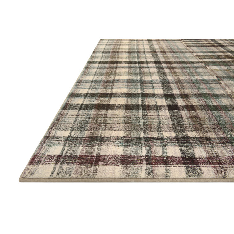Humphrey Forest Multi Plaid 7'3" x 9'3" Polyester Area Rug