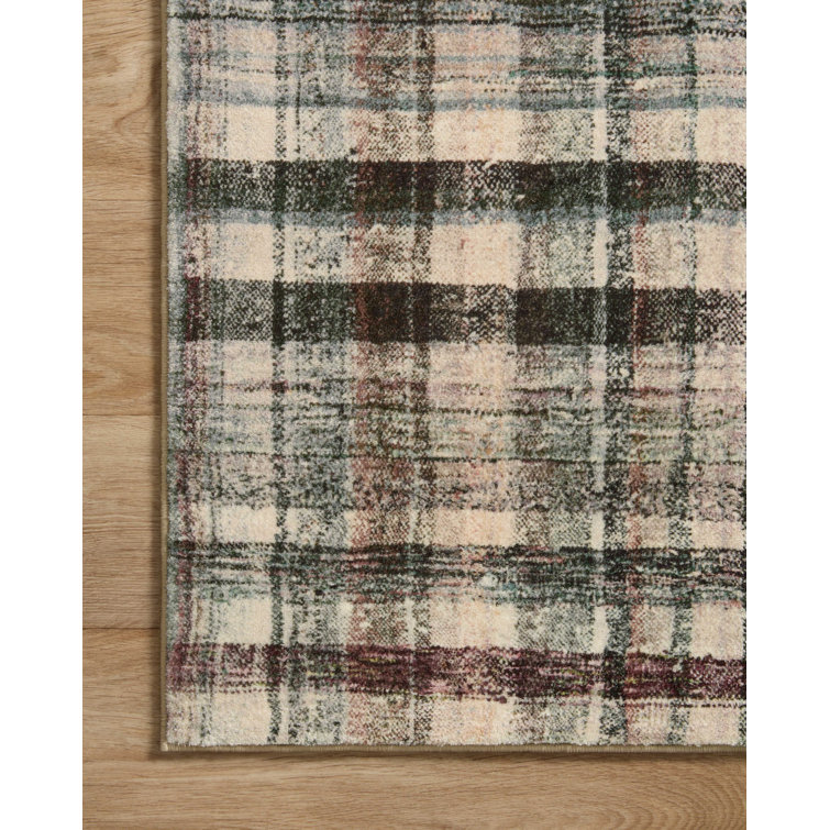 Humphrey Forest Multi Plaid 7'3" x 9'3" Polyester Area Rug