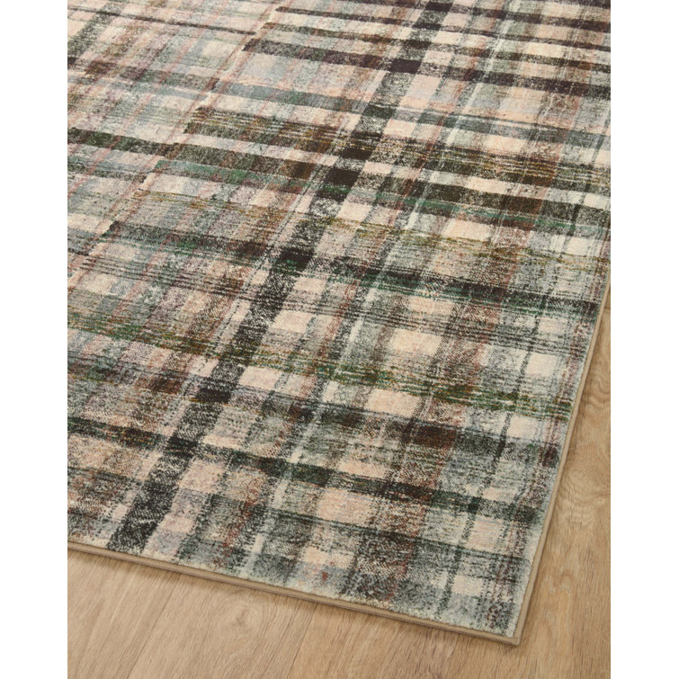 Humphrey Forest Multi Plaid 7'3" x 9'3" Polyester Area Rug