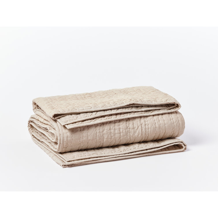 Hazel Chambray Organic Cotton King Quilt