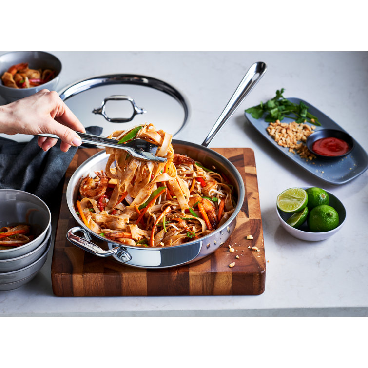 D3® Stainless Steel Saute Pan with Lid
