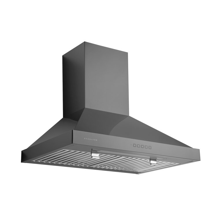 30" Black Stainless Steel Convertible Wall Mount Range Hood
