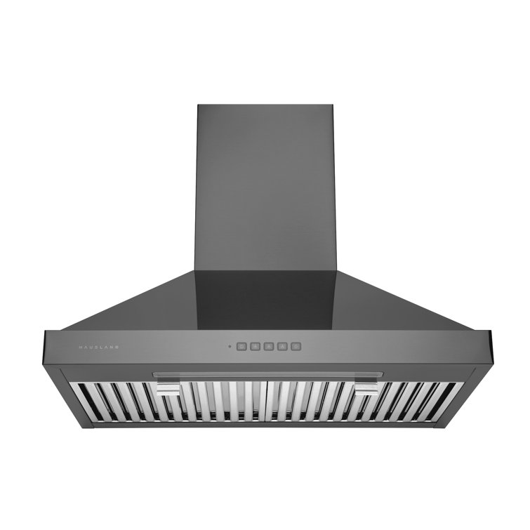 30" Black Stainless Steel Convertible Wall Mount Range Hood