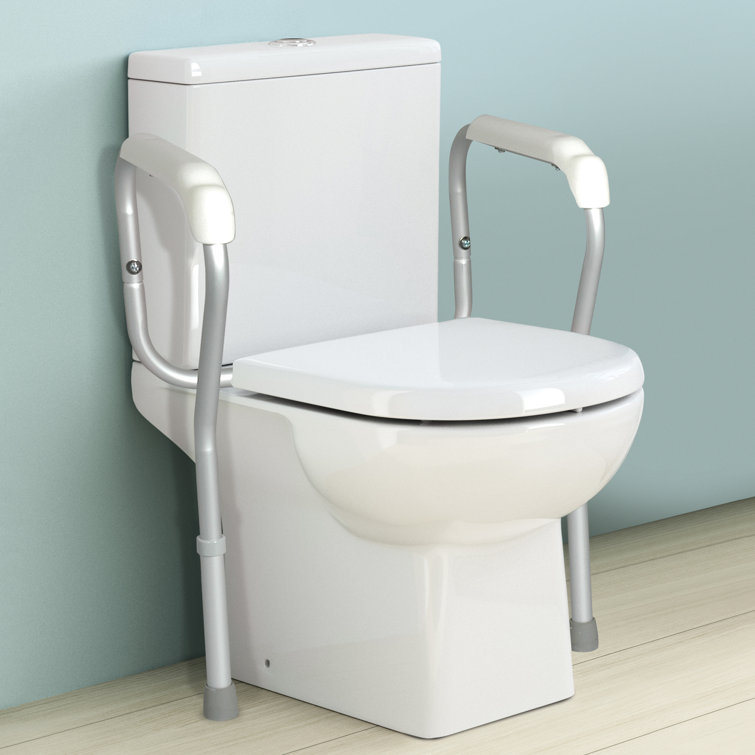 Adjustable Aluminum Toilet Safety Frame with Comfort Grips