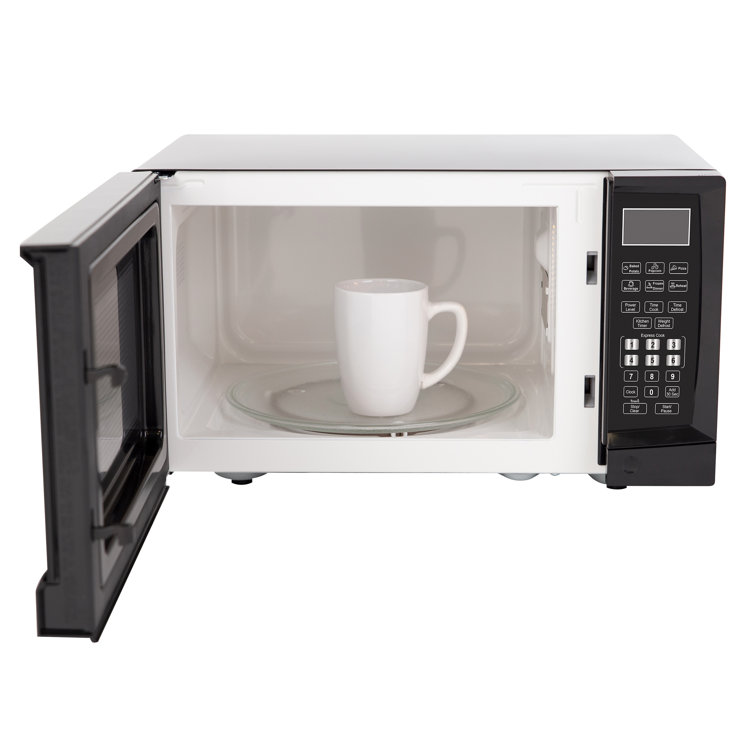 West Bend Compact Black 900-Watt Microwave Oven with LED Light