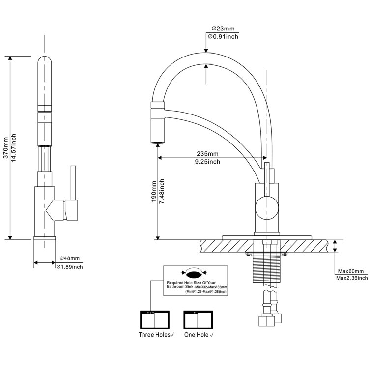 Matte Black Pull-Out Spray Single Handle Kitchen Faucet