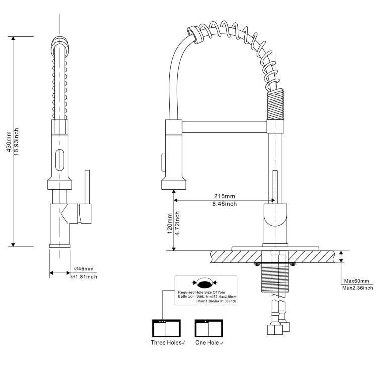 Brushed Nickel Pull-Down Single Handle Kitchen Faucet