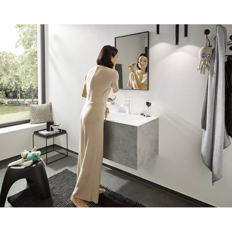 Matte White Modern Single-Hole Brass Faucet