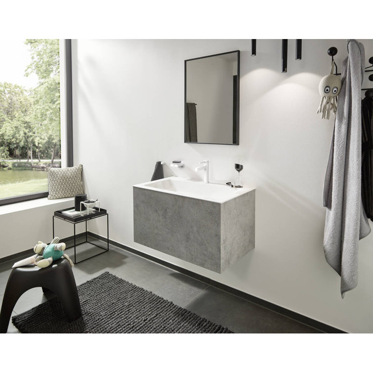 Matte White Modern Single-Hole Brass Faucet