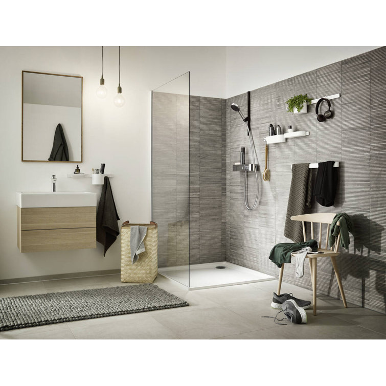 Chrome Adjustable Multi-head Handheld Shower with Pulse and Rain Modes